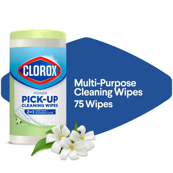 Clorox Power Pick-Up Cleaning Wipes, 2 in 1 Paper Towel & Multipurpose  Cleaner, Jasmine Same-Day Delivery or Pickup