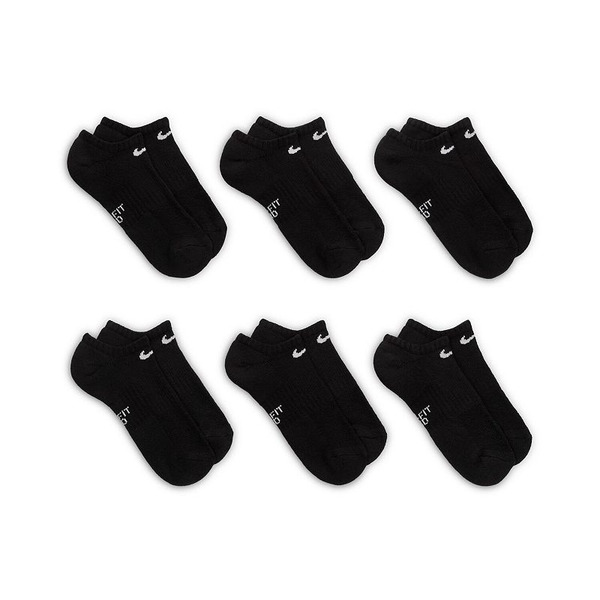 Nike Youth Performance Cushioned No-Show Training Socks – 6 Pack