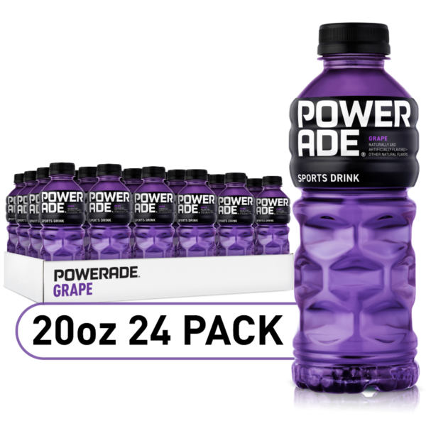 POWERADE Grape Bottles, 20 fl oz, 8 Pack, 3 Sets