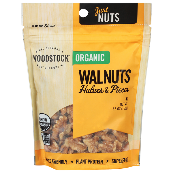 WOODSTOCK Walnuts, Organic, Halves & Pieces Same-Day Delivery or