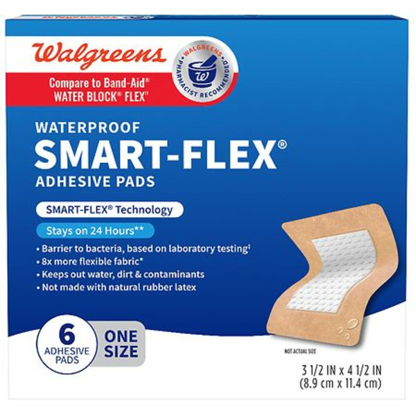 Walgreens SMART FLEX Waterproof Adhesive Pads Same Day Delivery Instacart walgreens-smart-flex-waterproof-adhesive-pads-same-day-delivery-instacart