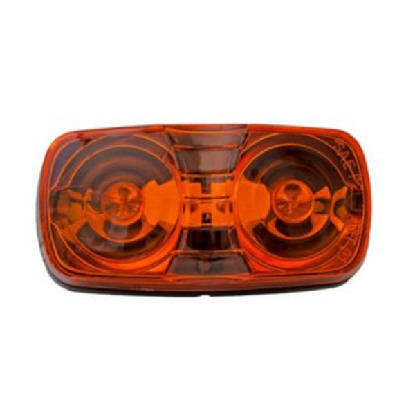 Carry-On Trailer Amber Dual-Bulb Bullseye-Style Marker/Clearance Light, CO-MC42AS