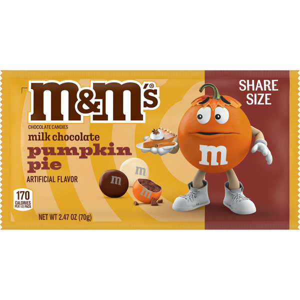 M&M's PUMPKIN PIE SHARESIZE HALLOWEEN 2.47 OUNCES PER BAG Same-Day