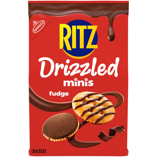 Ritz Fudge Crackers, Snacks For Kids And Adults, Party Snacks 8 oz