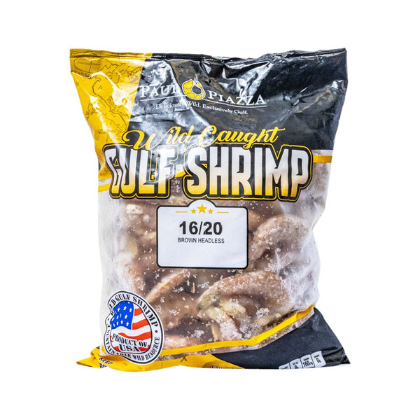 Frozen Wild White Gulf Shrimp - 16/20, USA , IQF, Headless - 5 lb bag