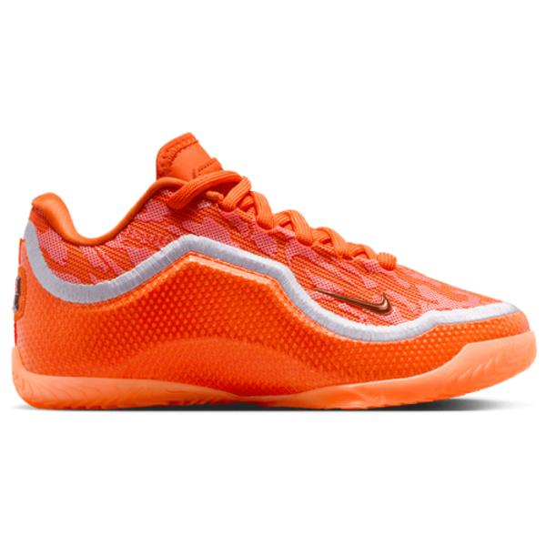 Nike Big Kids' LeBron 23 Basketball Shoes, Size 6.5 - Safety Orange/Wolf Grey/Metallic Gold