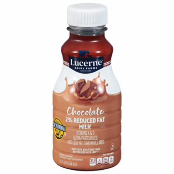 Lucerne Milk, Reduced Fat, 2% Milkfat, Chocolate
