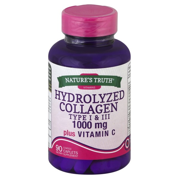 Natures Truth Hydrolyzed Collagen, Plus Vitamin C, Type I & III, 1000