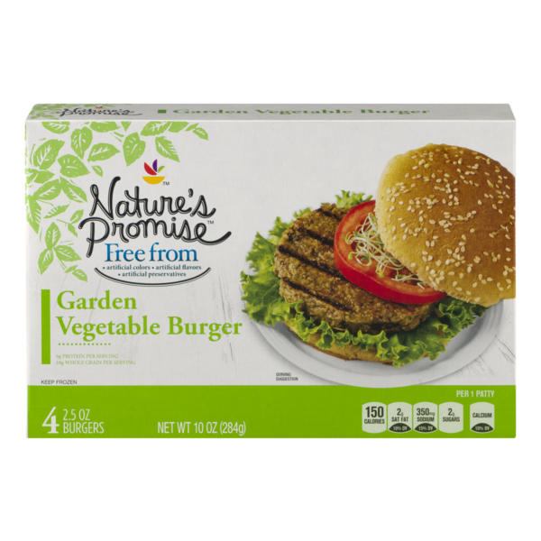 Nature's Promise Garden Vegetable Burger 4 CT (2.5 oz) from Stop