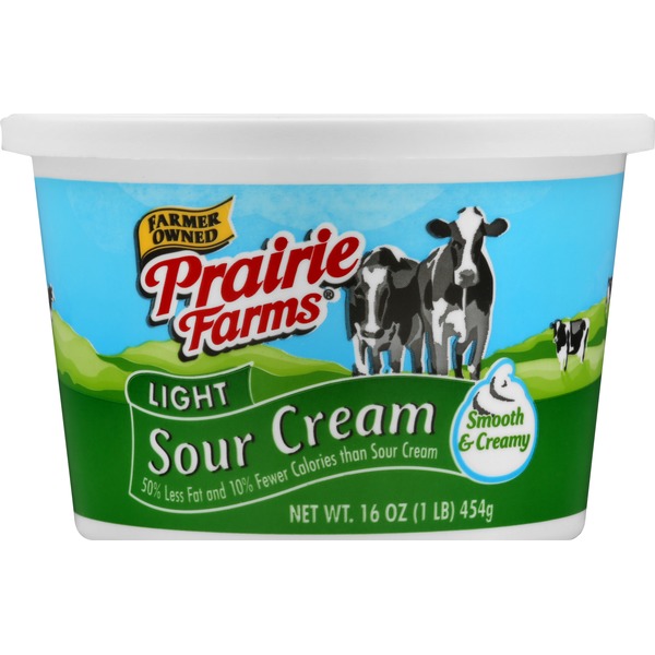 Prairie Farms Sour Cream, Light (16 oz) from Kroger Instacart
