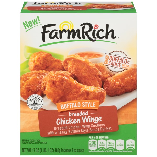 Farm Rich Buffalo Style Breaded Chicken Wings (17 oz) from Safeway