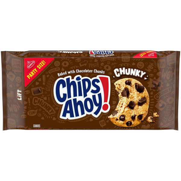 CHIPS AHOY! Chunky Fudgy Chocolate Chip Cookies, Party Size 24.75