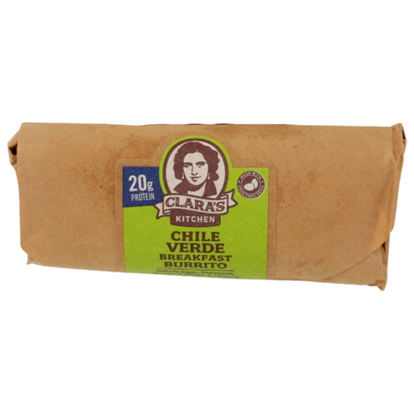 Clara's Kitchen Chile Verde Breakfast Burrito
