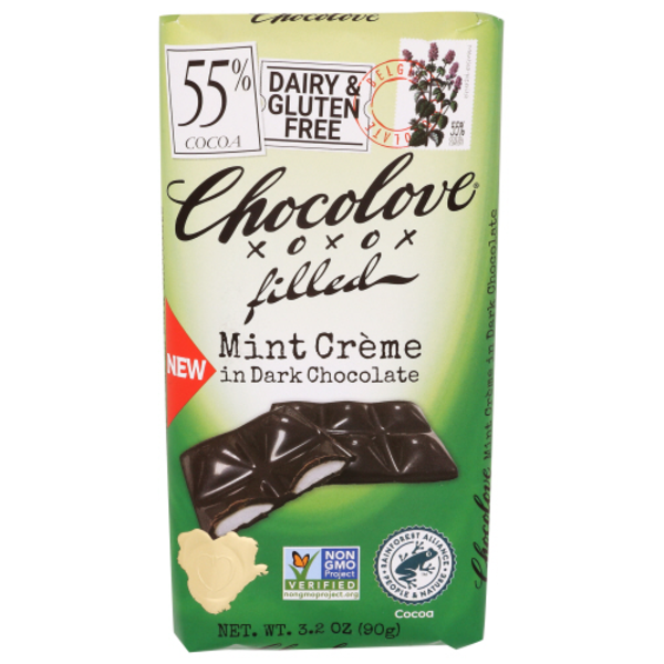 Sprouts Farmers Market Chocolove Mint Creme in Dark Chocolate, 55