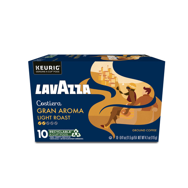 Lavazza Dolcevita Gran Aroma Light Roast, KCup Pods, Light Roast Coffee