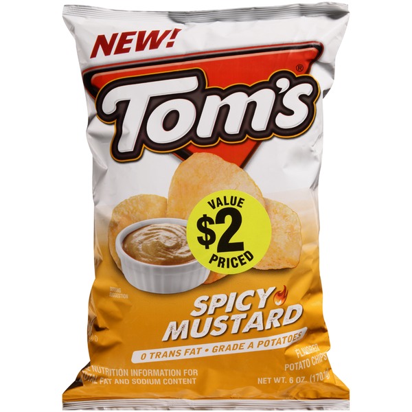 Toms Spicy Mustard Potato Chips (6 oz) from Food Lion Instacart