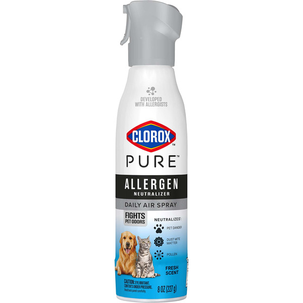 Clorox PURE Allergen Neutralizer Daily Air Spray, Fights Pet Odors, Fresh Scent