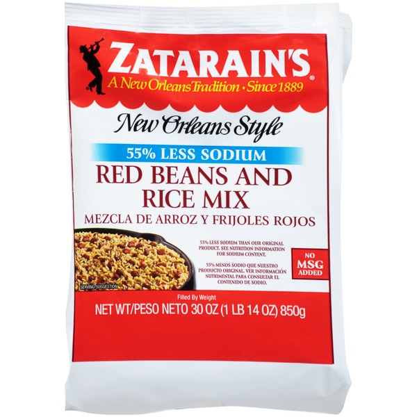 Zatarain's® Reduced Sodium Red Beans and Rice Mix (30 oz) Instacart