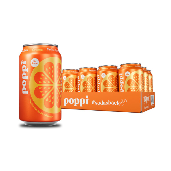 Poppi Prebiotic Soda, Orange Same-Day Delivery | Food Bazaar