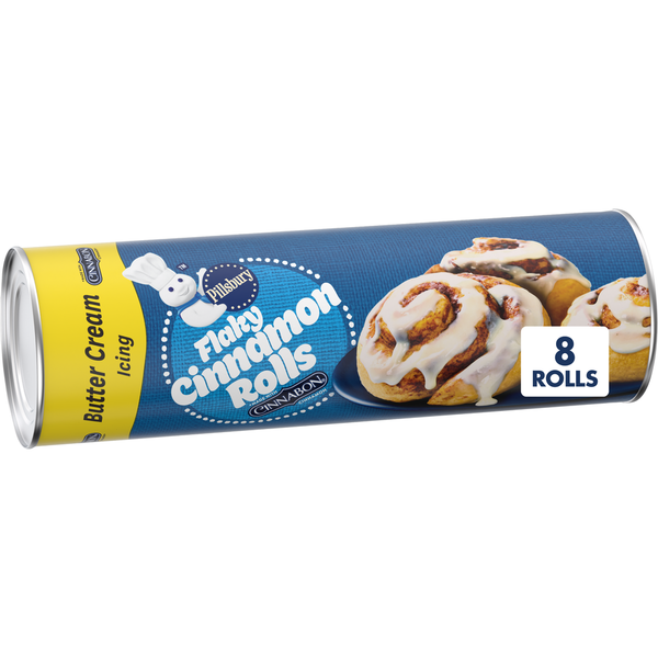 Pillsbury Flaky Cinnabon Cinnamon Rolls and Butter Cream Icing