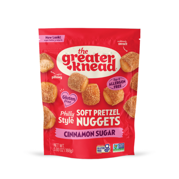 The Greater Knead Gluten Free Cinnamon Sugar Soft Pretzel Nuggets