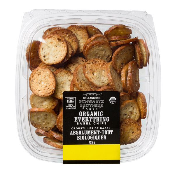 Schwartz Brothers Bakery Organic Everything Bagel Chips