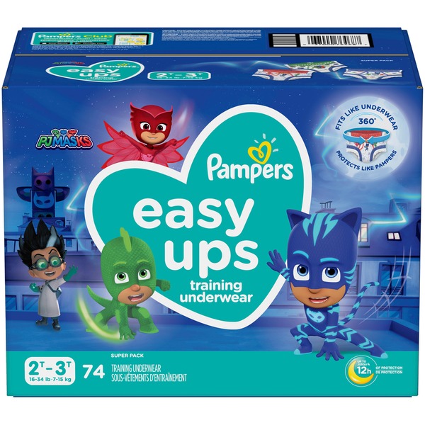 pampers easy ups size 2t 3t
