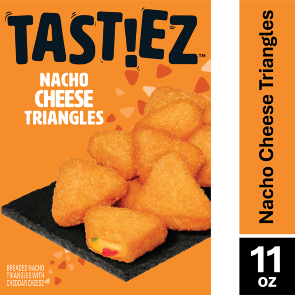 Tastiez Breaded Nacho Cheese Triangles Frozen Appetizers Same-Day