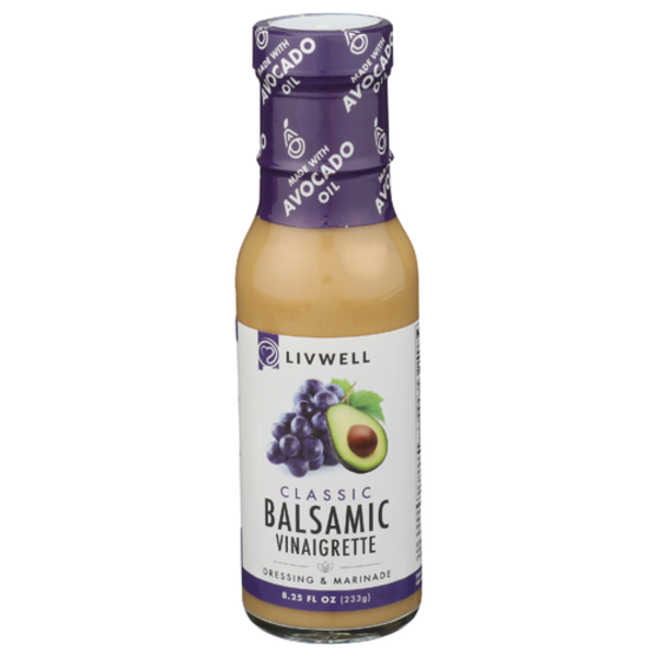 Livwell Foods Classic Balsamic Vinaigrette Dairy Free Dressing & Marinade