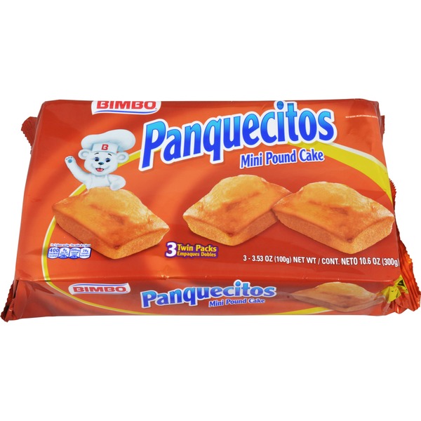 Bimbo Panquecitos Mini Pound Cake Twin Packs 106 Oz From