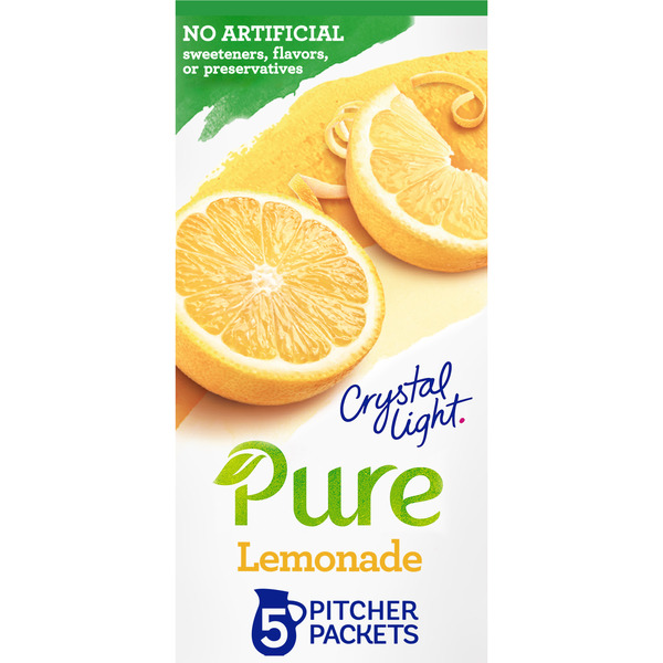 Crystal Light Lemonade Naturally Flavored Powdered Drink Mix with