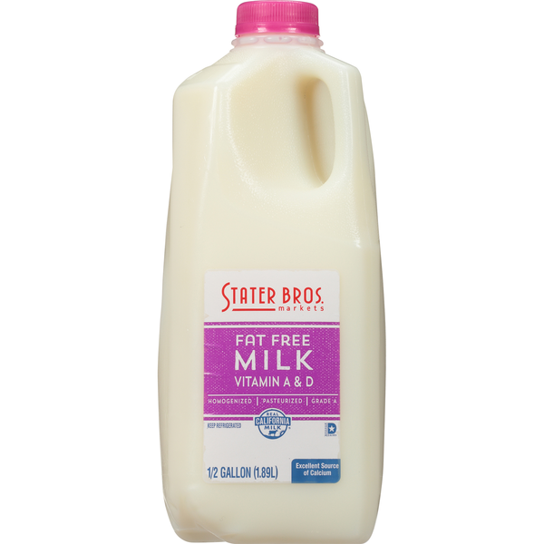 Stater Bros 0 Fat Free Milk (gal) Instacart