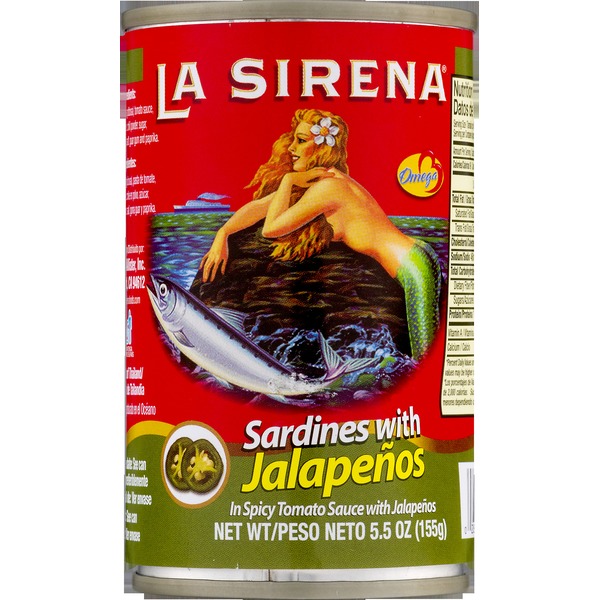 La Sirena Sardines, in Spicy Tomato Sauce with Jalapeno (5.5 oz