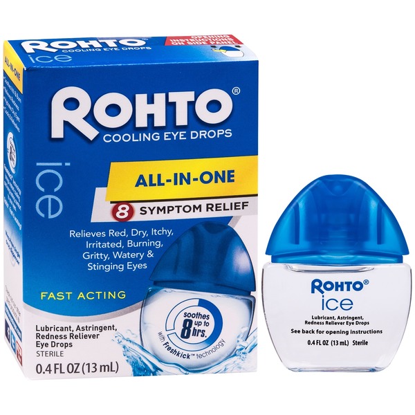 Rhoto Eye Drops, Cooling, Lubricant, Redness Reliever (0.4 oz) from CVS Pharmacy® Instacart