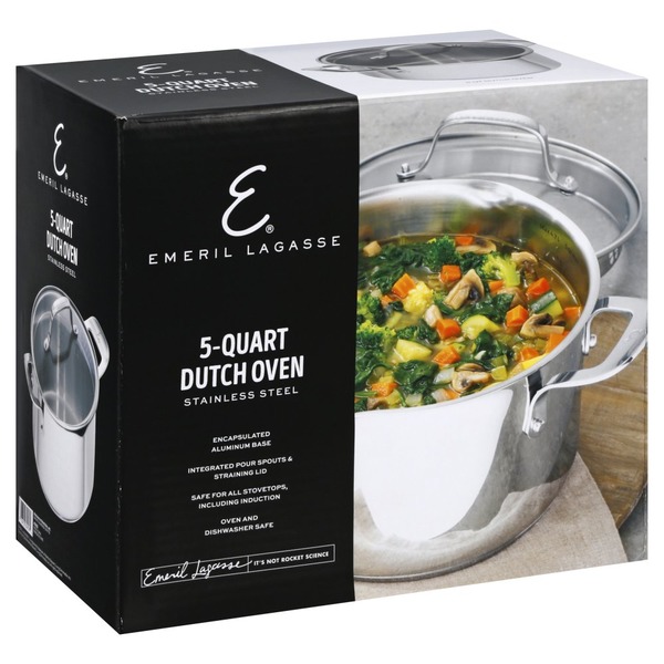 Emeril Lagasse Dutch Oven, Stainless Steel, 5Quart (1 each) Instacart