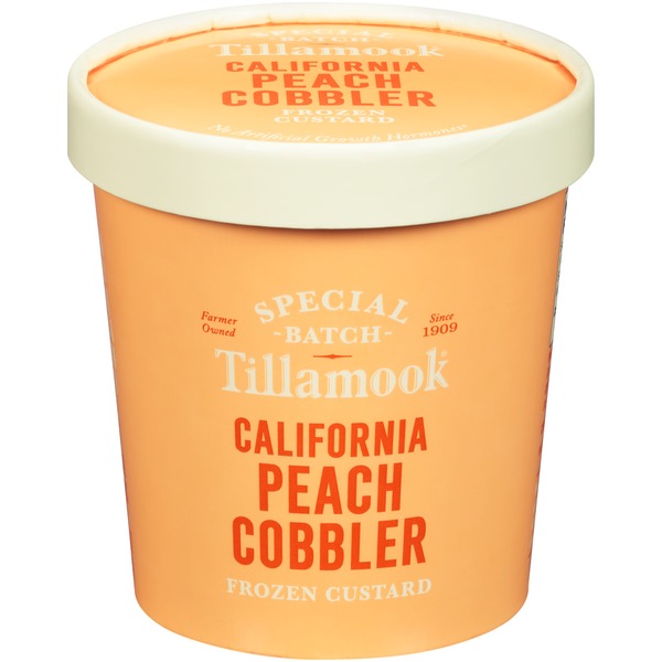 Tillamook Special Batch California Peach Cobbler Frozen Custard (15.5