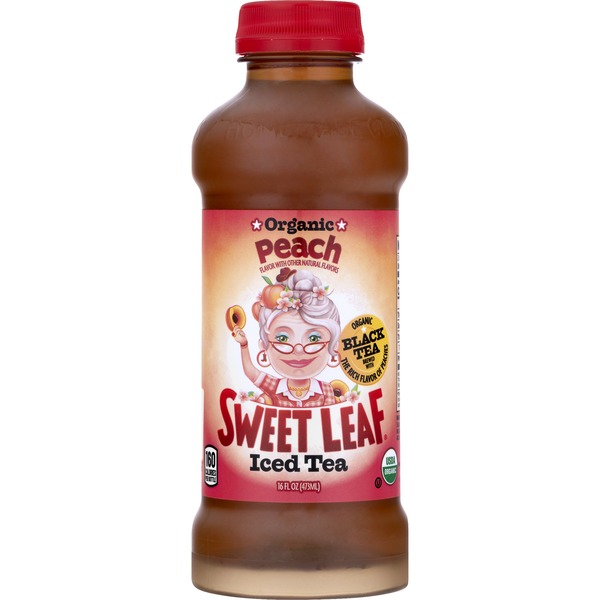Sweet Leaf Tea Co Iced Tea, Organic, Peach (16 oz) Instacart