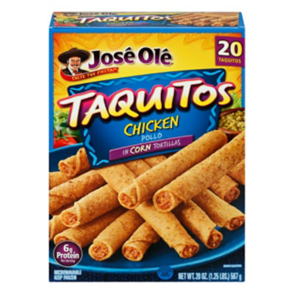 José Olé Taquitos, in Corn Tortillas, Chicken