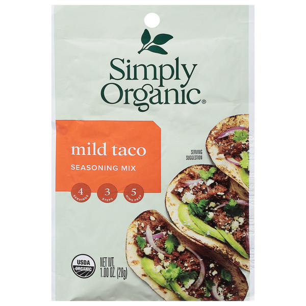 Simply Organic Seasoning Mix, Mild Taco