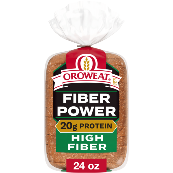 Oroweat High Fiber, Power, Bread, High Fiber Bread, 24 oz Same-Day