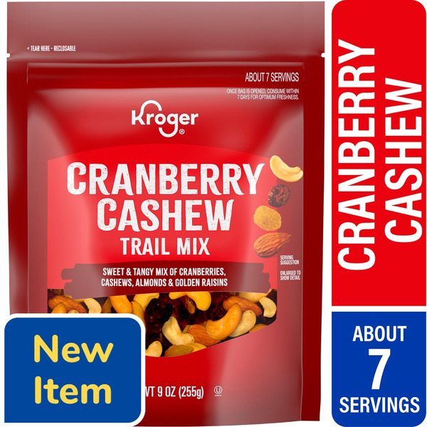 Kroger CRANBERRY CASHEW TRAIL MIX - KROGER - 9 OZ Same-Day Delivery or ...