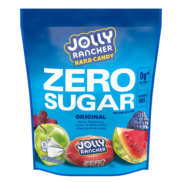 JOLLY RANCHER Zero Sugar Assorted Fruit Flavored Hard Candy Bag
