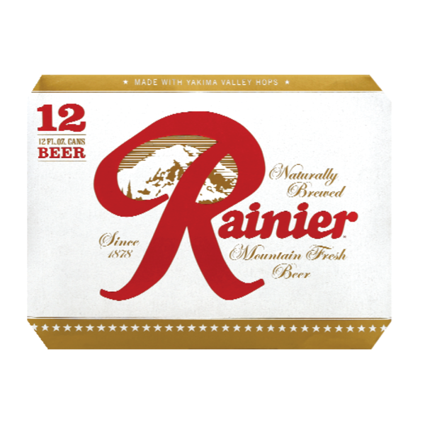 Rainier Beer 12 Pack Cans