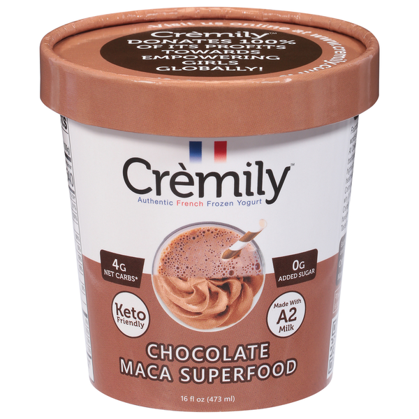 Cremily Frozen Yogurt, Chocolate Maca Superfood Same-Day Delivery
