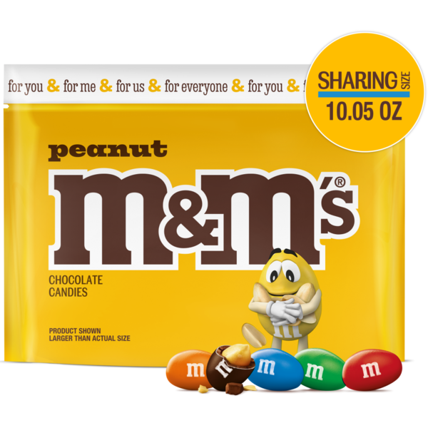 M&M's Peanut Milk Chocolate Candy Sharing Size Same-Day Delivery