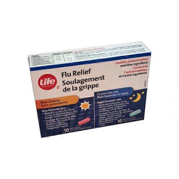 Life Brand Conv Extra Strength Day & Night Flu Relief (each) Instacart