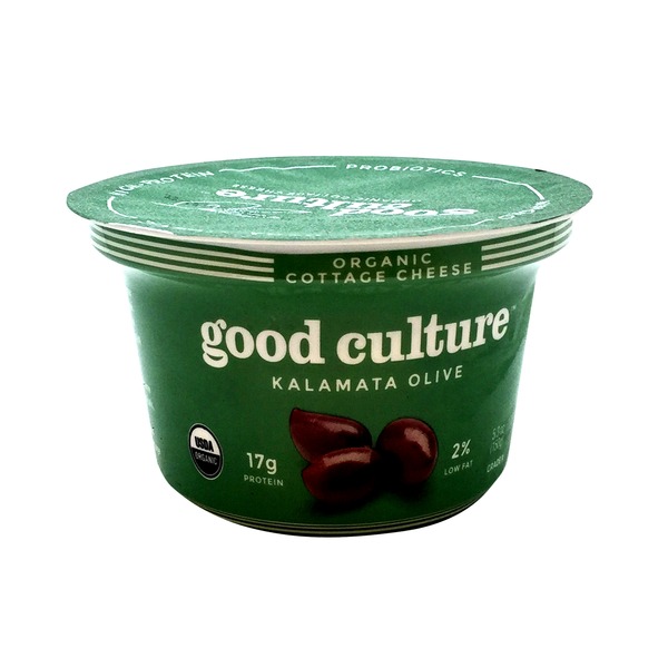 Good Culture Organic Cottage Cheese Kalamata Olive 5 3 Oz From