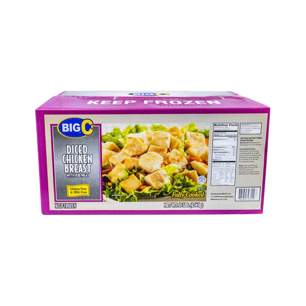 Frozen Big C - Diced Chicken Breast - 10 lb Box