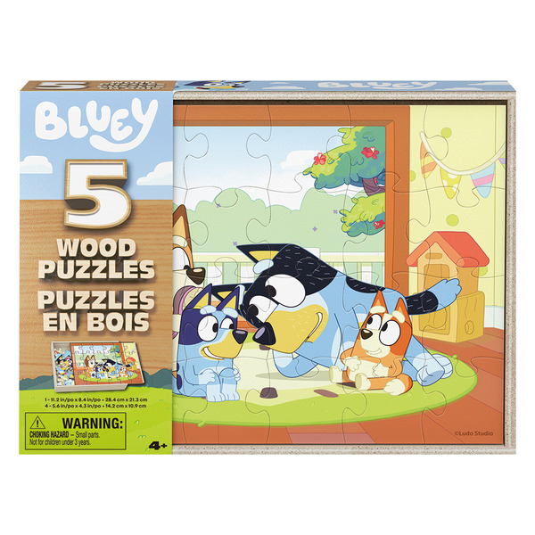 Spin Master 5pc Wooden Puzzle Bluey Same-Day Delivery or Pickup | ALDI