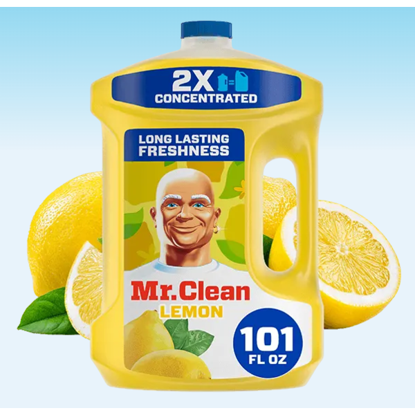 Mr. Clean All Purpose Antibacterial Liquid Cleaner, Lemon - 101 oz
